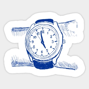 Watch hand drawing Sticker